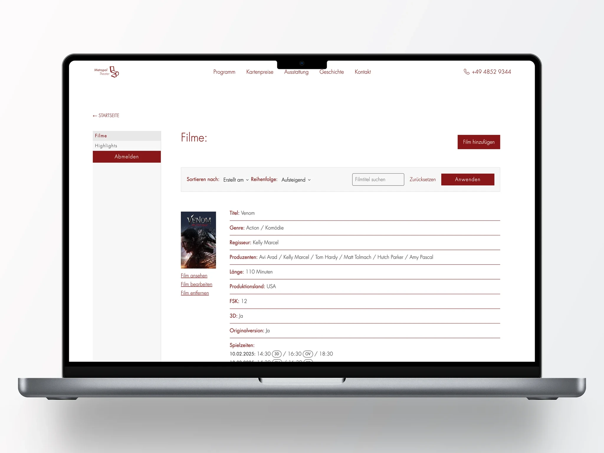Über uns Bereich der Metropol Website